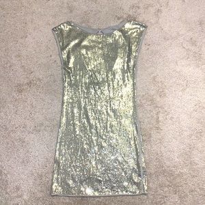 Alice + Olivia Knit Sequin Mini Dress